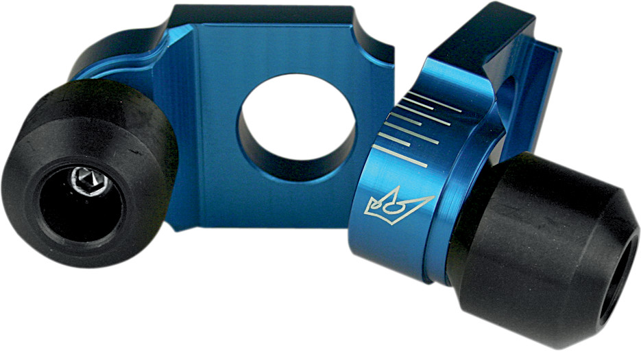 Driven racing Axle Block Sliders - Suzuki - Blue