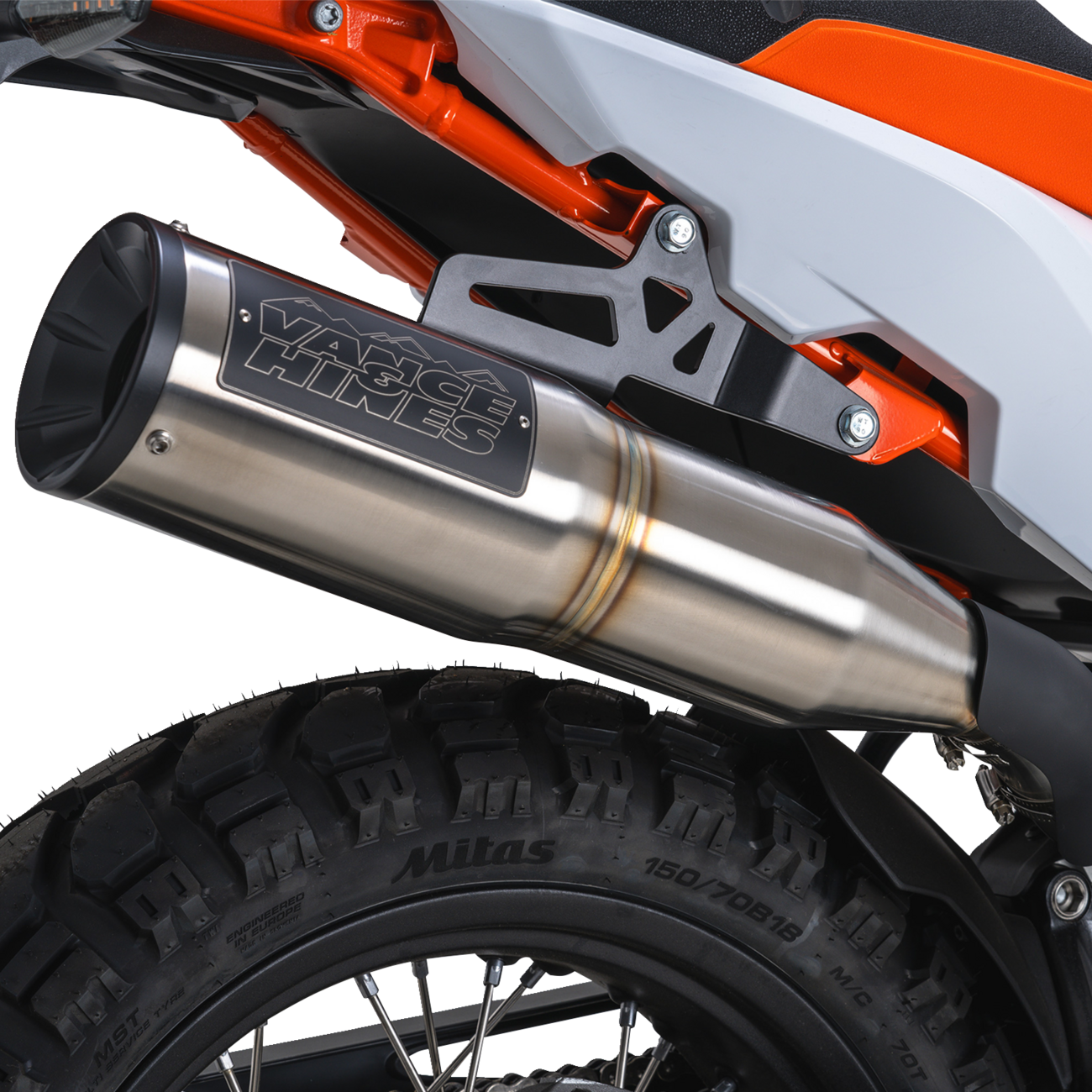 Vance & hines Adventure Hi-Output 450 Slip-On Muffler - Stainless Steel KTM/Husqvarna