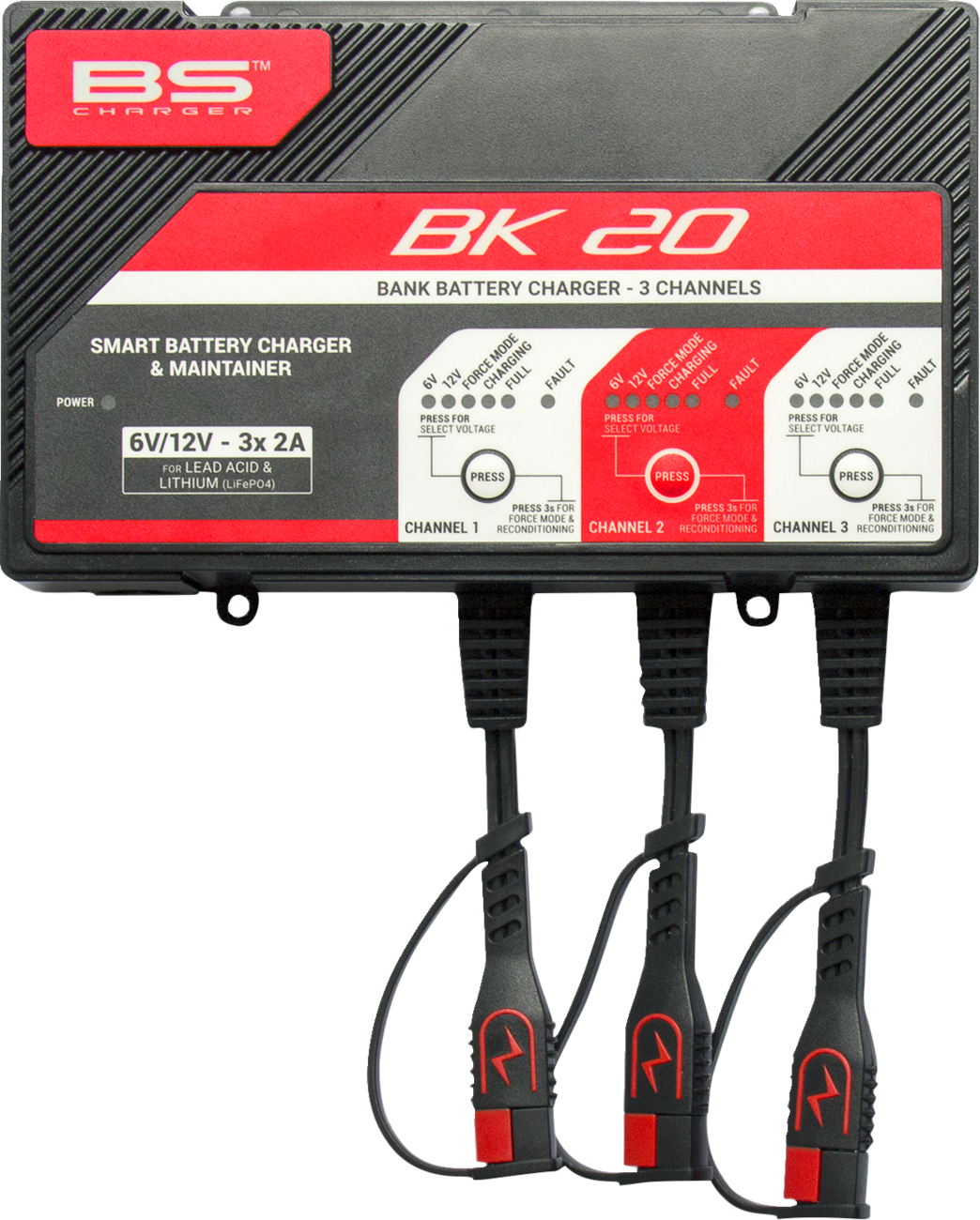 BS BATTERY BK 20 Smart Bank Battery Charger and Maintainer with Reconditioning Function