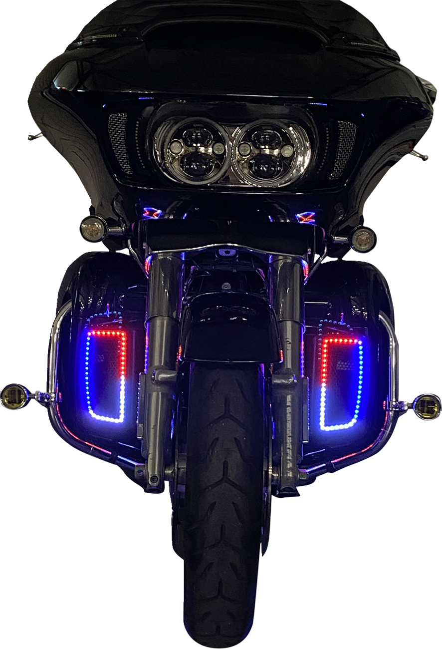 Custom dynamics ProGLOW™ LED Light Inserts - Lower Fairing Harley Davidson