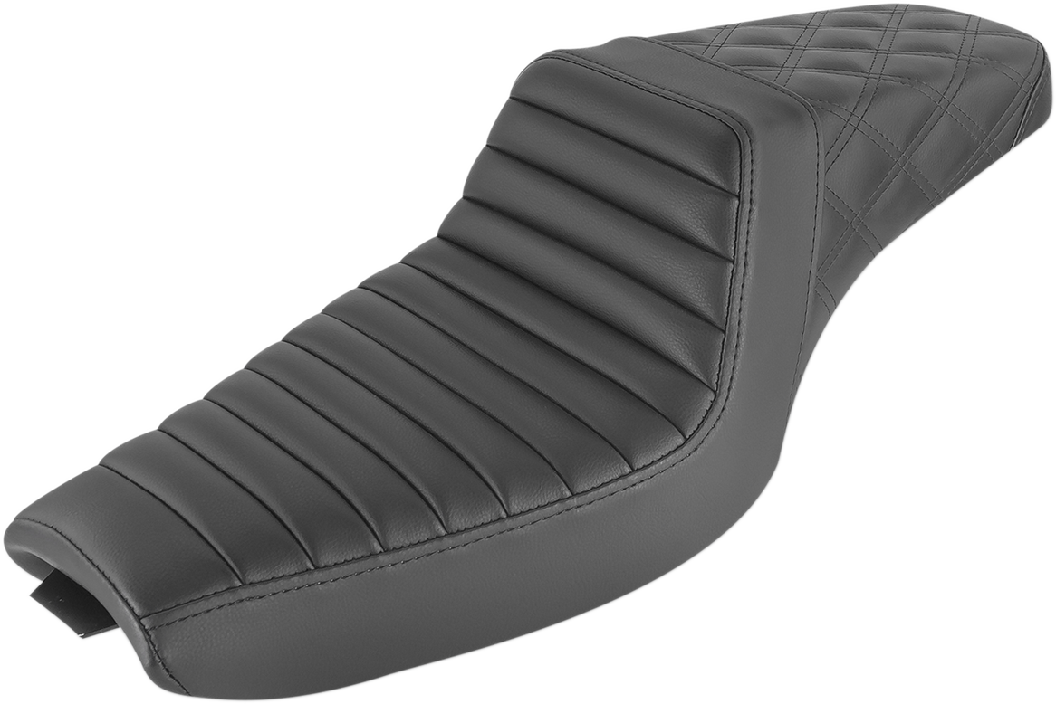 Saddlemen Step-Up TTR Tuck and Roll Seat For Harley Sportster With 4.5 Gallon Tank 2004-2019