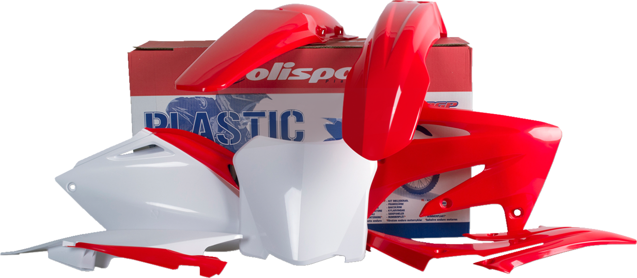 Polisport Body Kit - Complete - OEM Red/White - CRF 250R 2008-2008 Honda CRF250R