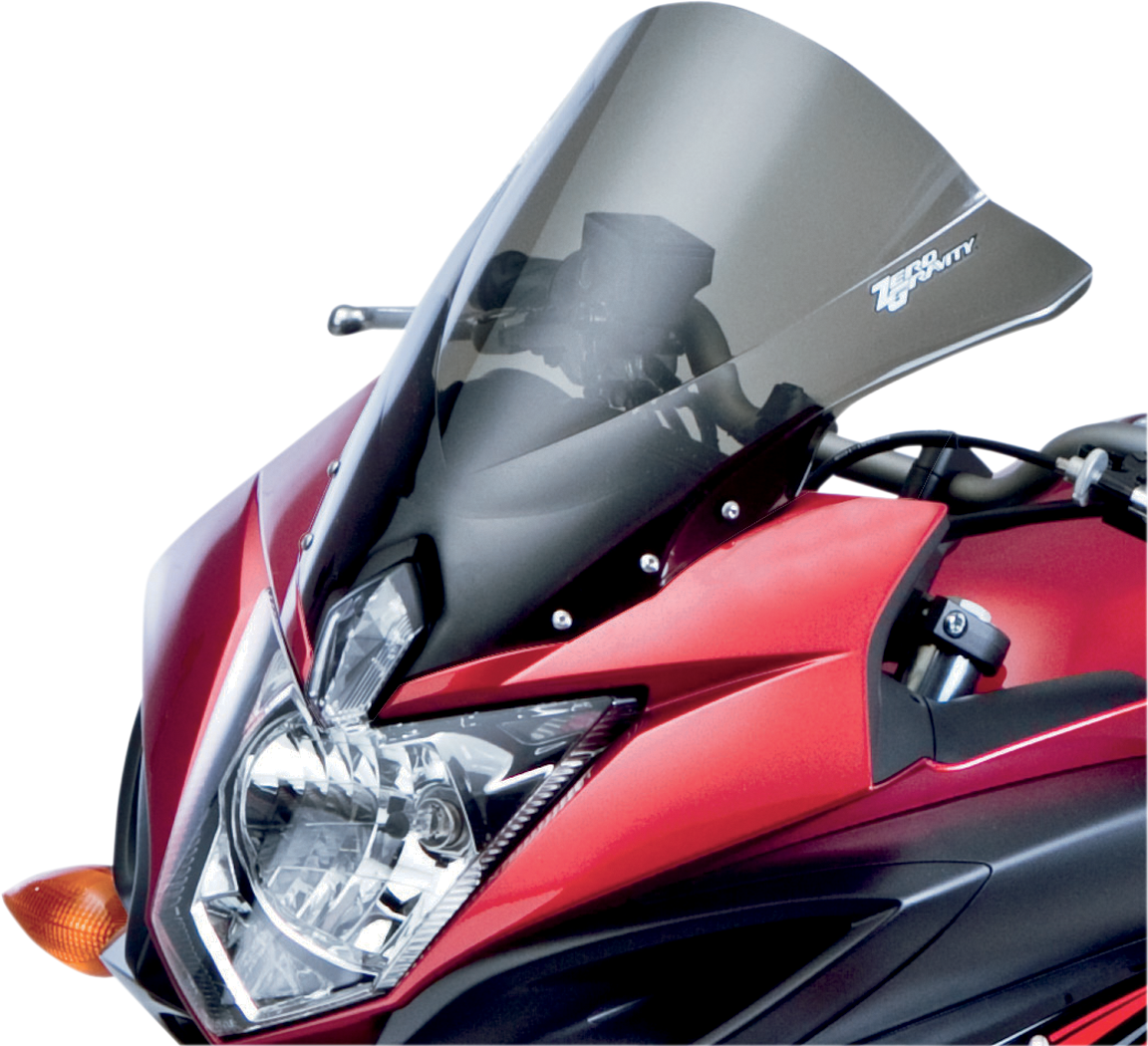 Zero gravity Double Bubble Windscreen - Smoke - FZ6R 2009-2014 Yamaha FZ6R