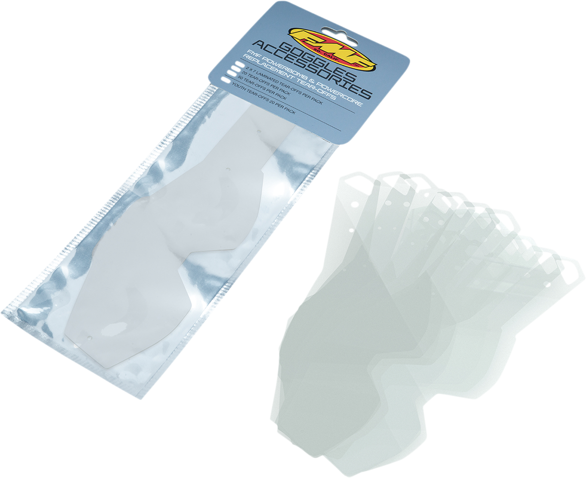 FMF PowerBomb/PowerCore Laminate Tear-Offs (14 Pack)