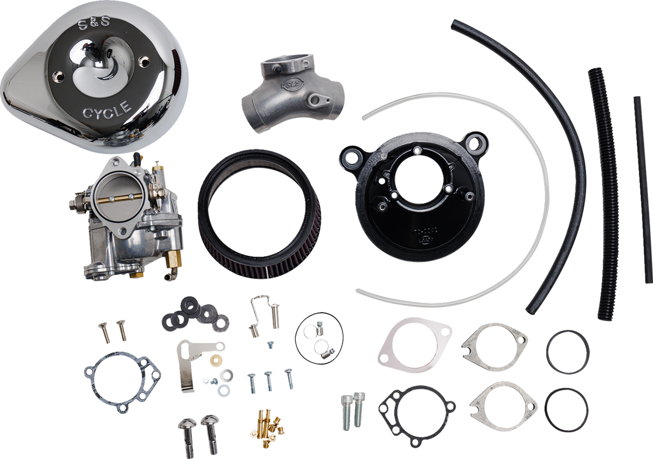 S&S CYCLE Super E Carburetor with Stealth Air Cleaner Kit