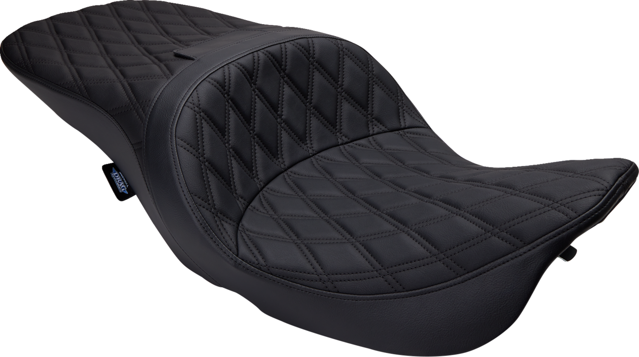 SEAT FREEDOM TOUR, BKDD W/BK STCH VINYL, FLHT/R/X,FLHTC/U/G