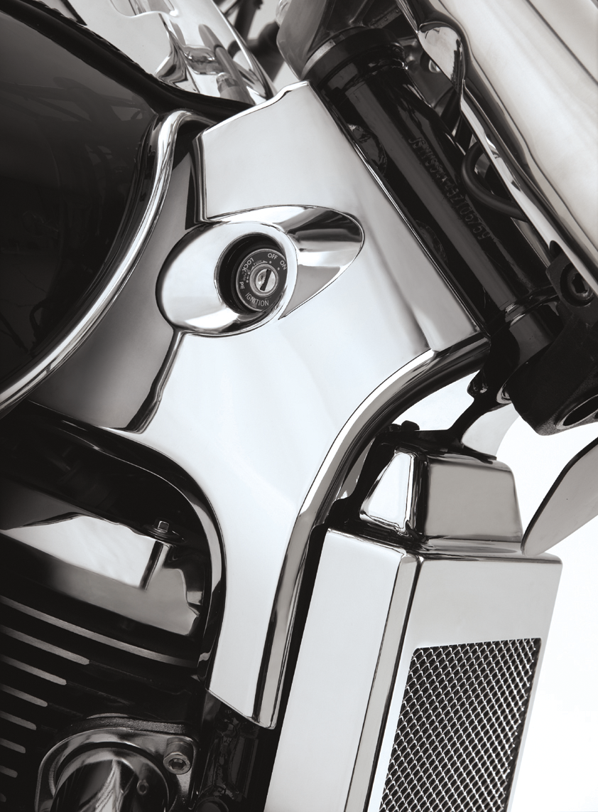 Show chrome Neck Covers - Chrome Suzuki