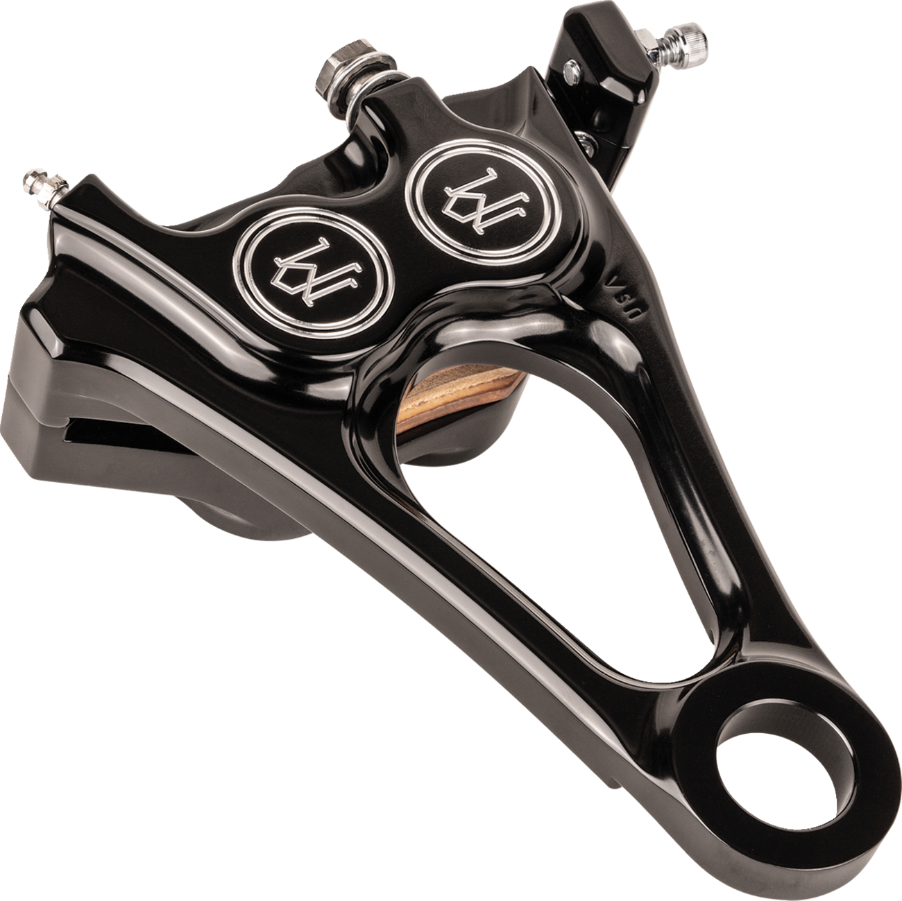 Performance Machine Integrated Four-Piston Rear Caliper For Harley M8 Softail 2018-2025