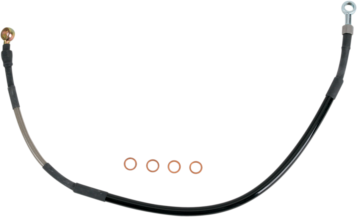 Moose Racing Stainless Steel Braided Rear Brake Line Yamaha 125cc-426cc 1998-2003
