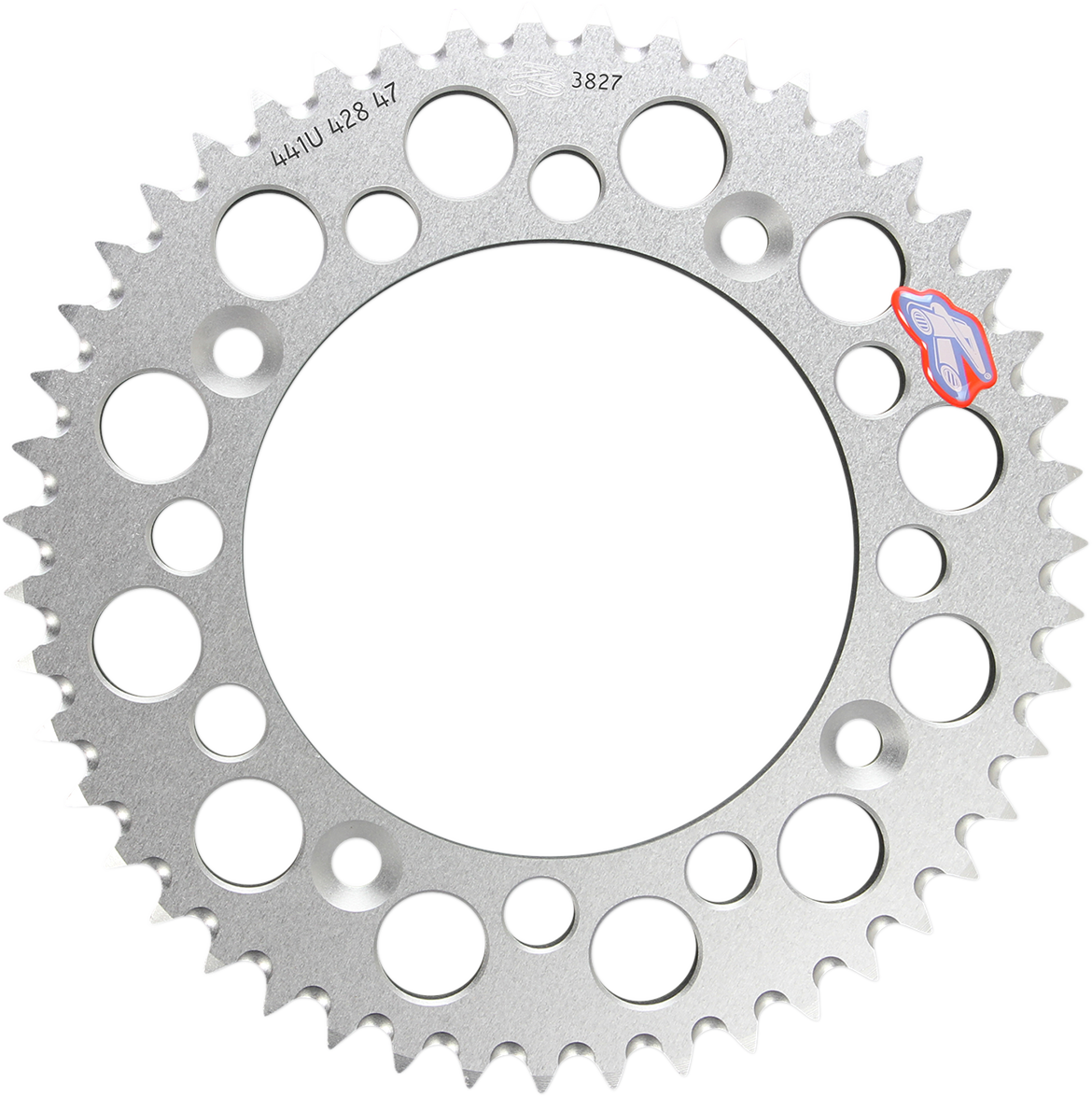 Renthal Rear Sprocket - Aluminum - 47 Tooth - Silver - Gas Gas/Husqvarna/KTM 47T