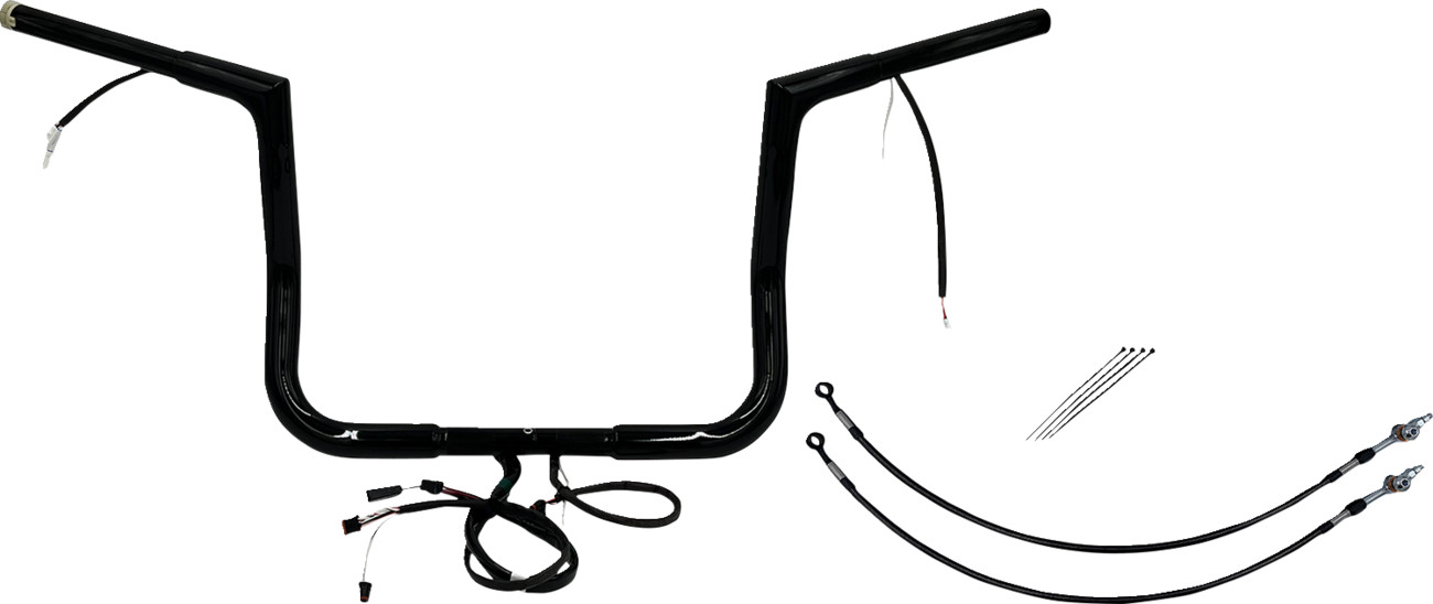 Fat Baggers Inc. 1 1/4" Wired Flat Top Handlebar Kit For Harley Touring 2014-2015