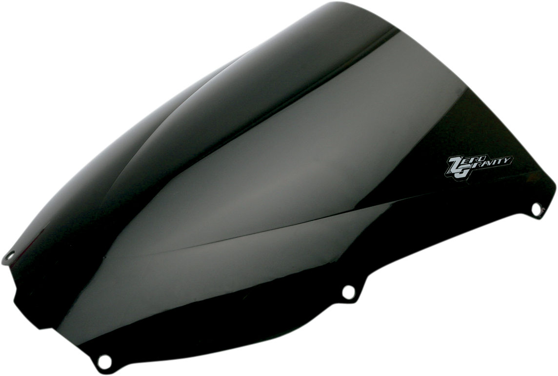 Zero gravity Double Bubble Windscreen - Dark Smoke - ZX6R 2000-2002 Kawasaki ZX600 Ninja ZX-6R / 2005-2008 Kawasaki ZZR 600 / 2009-2009 Kawasaki ZX-6 ZZR 600