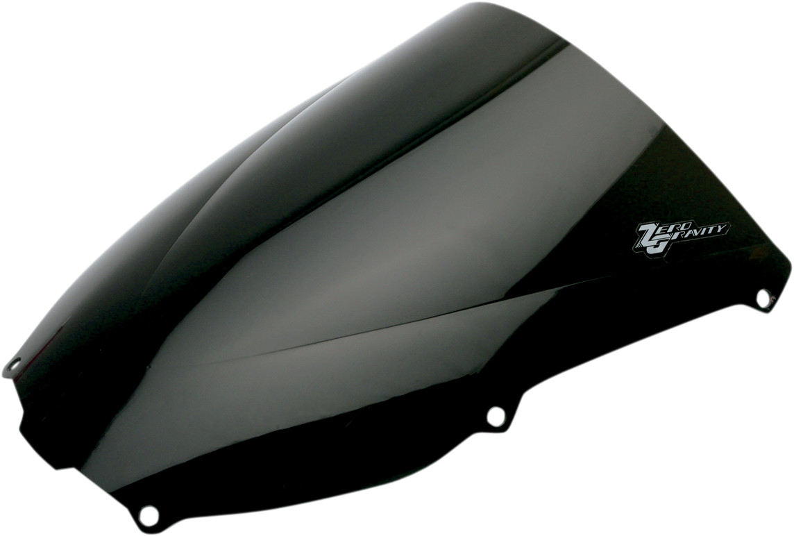 Zero gravity Double Bubble Windscreen - Dark Smoke - ZX6R 2000-2002 Kawasaki ZX600 Ninja ZX-6R / 2005-2008 Kawasaki ZZR 600 / 2009-2009 Kawasaki ZX-6 ZZR 600