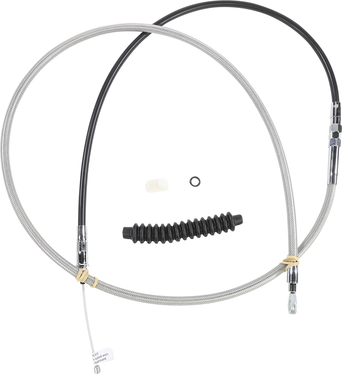 Drag specialties High-Efficiency Braided Stainless Steel Clutch Cable - 74" Harley Davidson