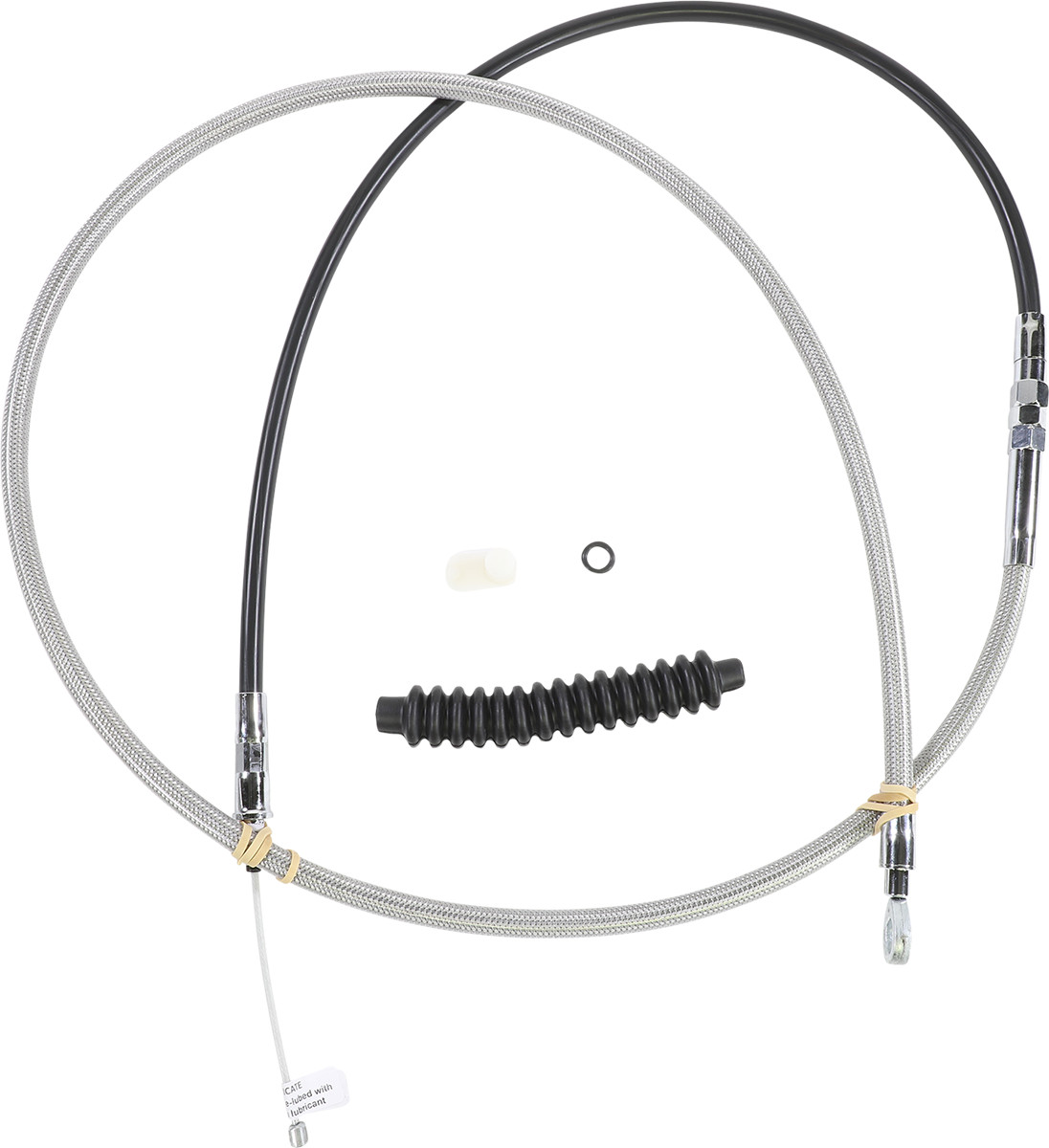 Drag specialties High-Efficiency Braided Stainless Steel Clutch Cable - 74" Harley Davidson