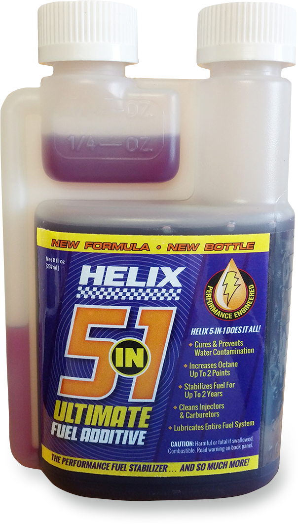 Helix Motorcycle 8oz Gas Fuel Tank 5 & 1  Treatment Chemical Eliminates Ethanol