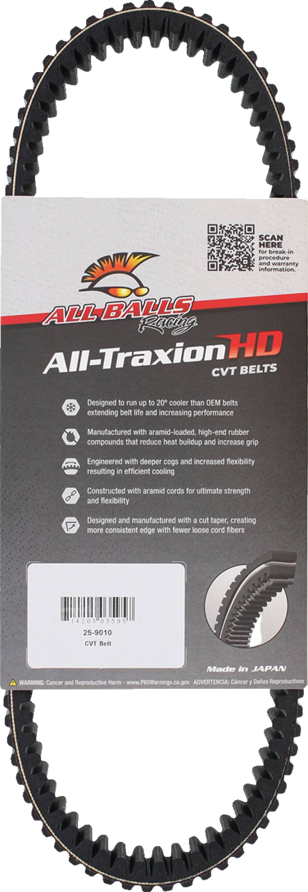 ALL BALLS All-Traxion HD CVT Belt