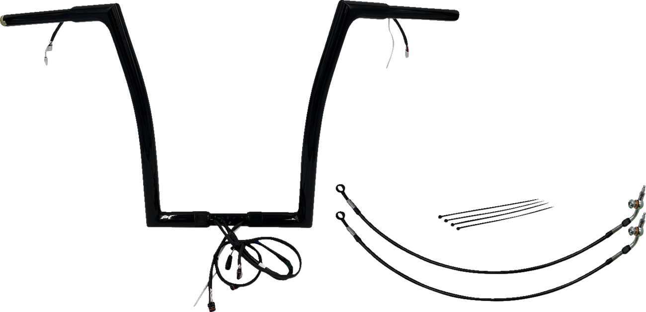 Fat Baggers Inc. 1 1/4" Wired Flat Top Handlebar Kit For Harley FLTRX / S 2015