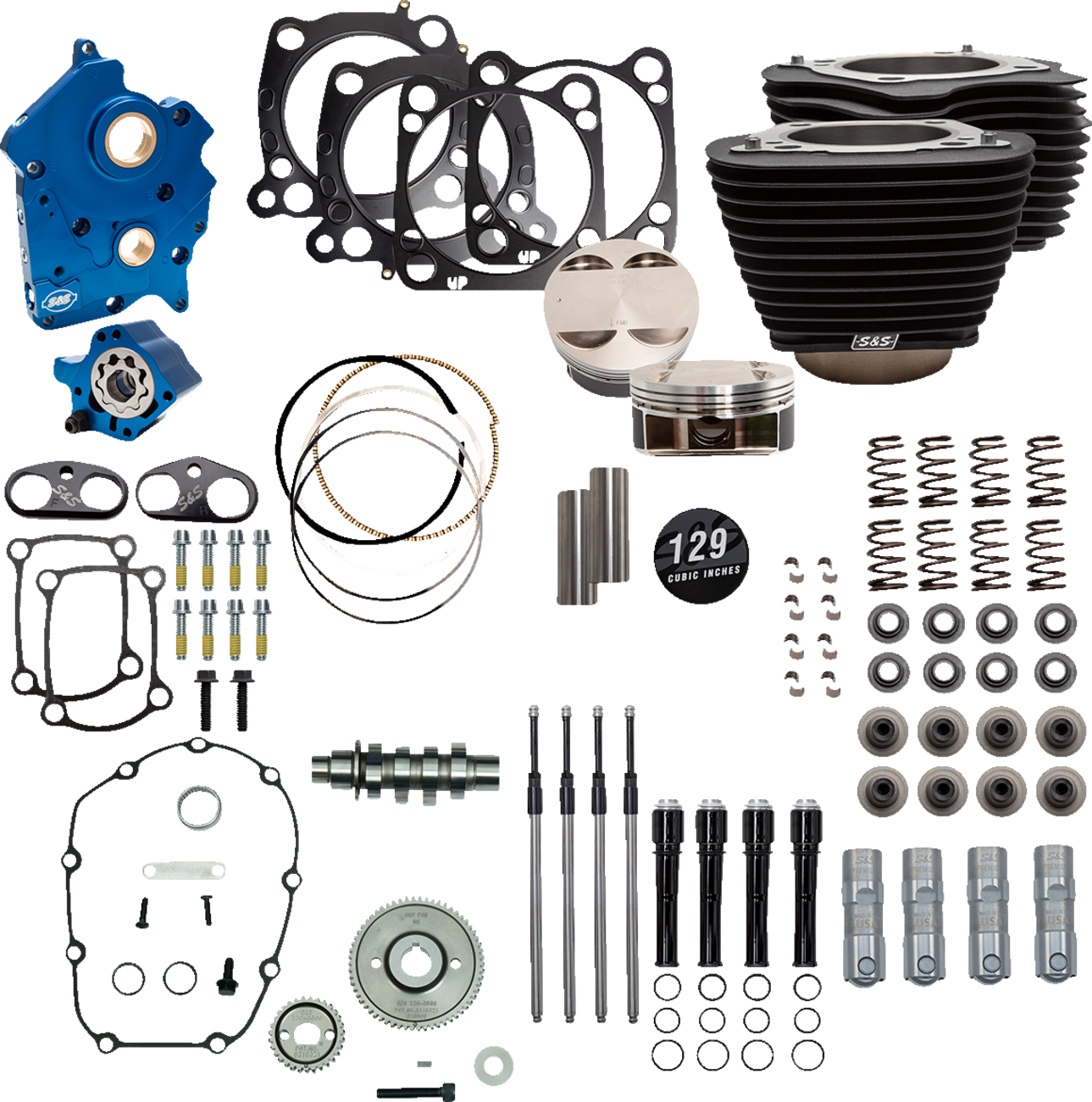 S&S CYCLE 129" Power Package Engine Performance Kit