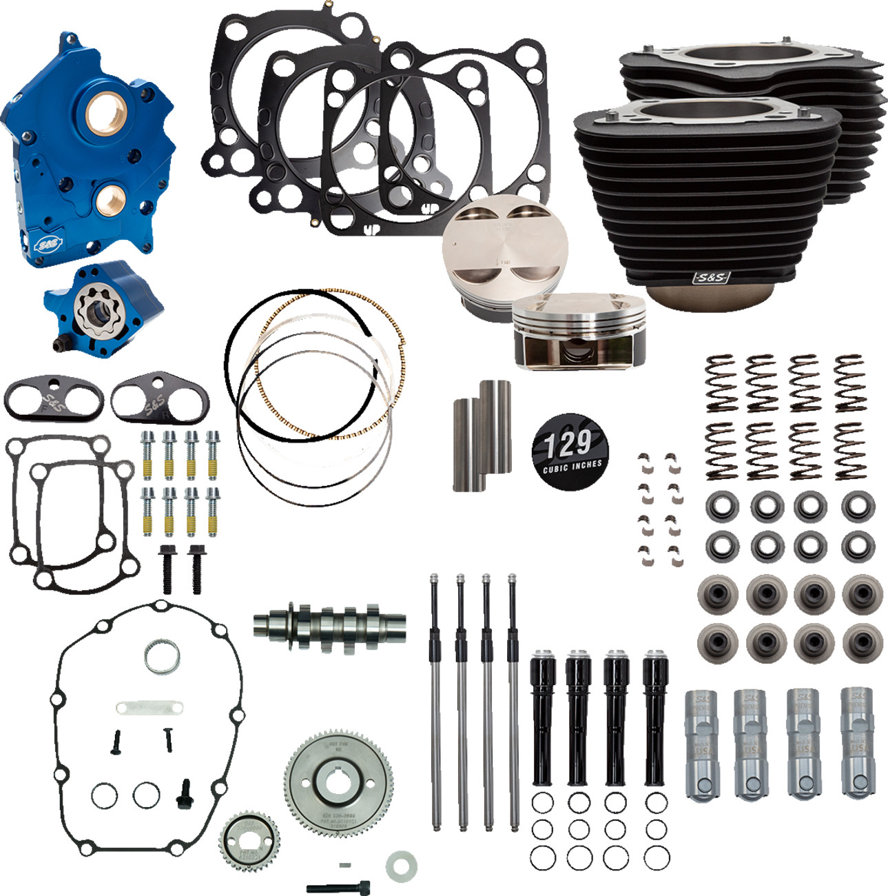 S&S CYCLE 129" Power Package Engine Performance Kit