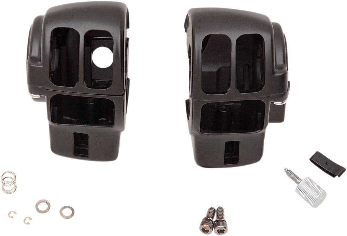 Drag specialties Handlebar Switch Housing Kit - Radio - Matte Black Harley Davidson