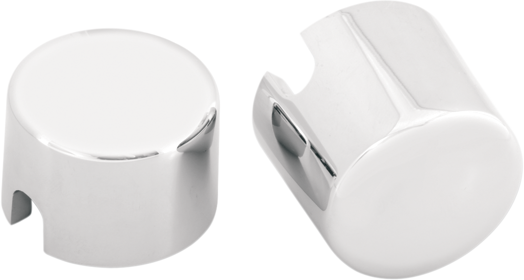 Drag specialties Axle Caps - Chrome - Rear - Pair - '00-'07 Softail Harley Davidson