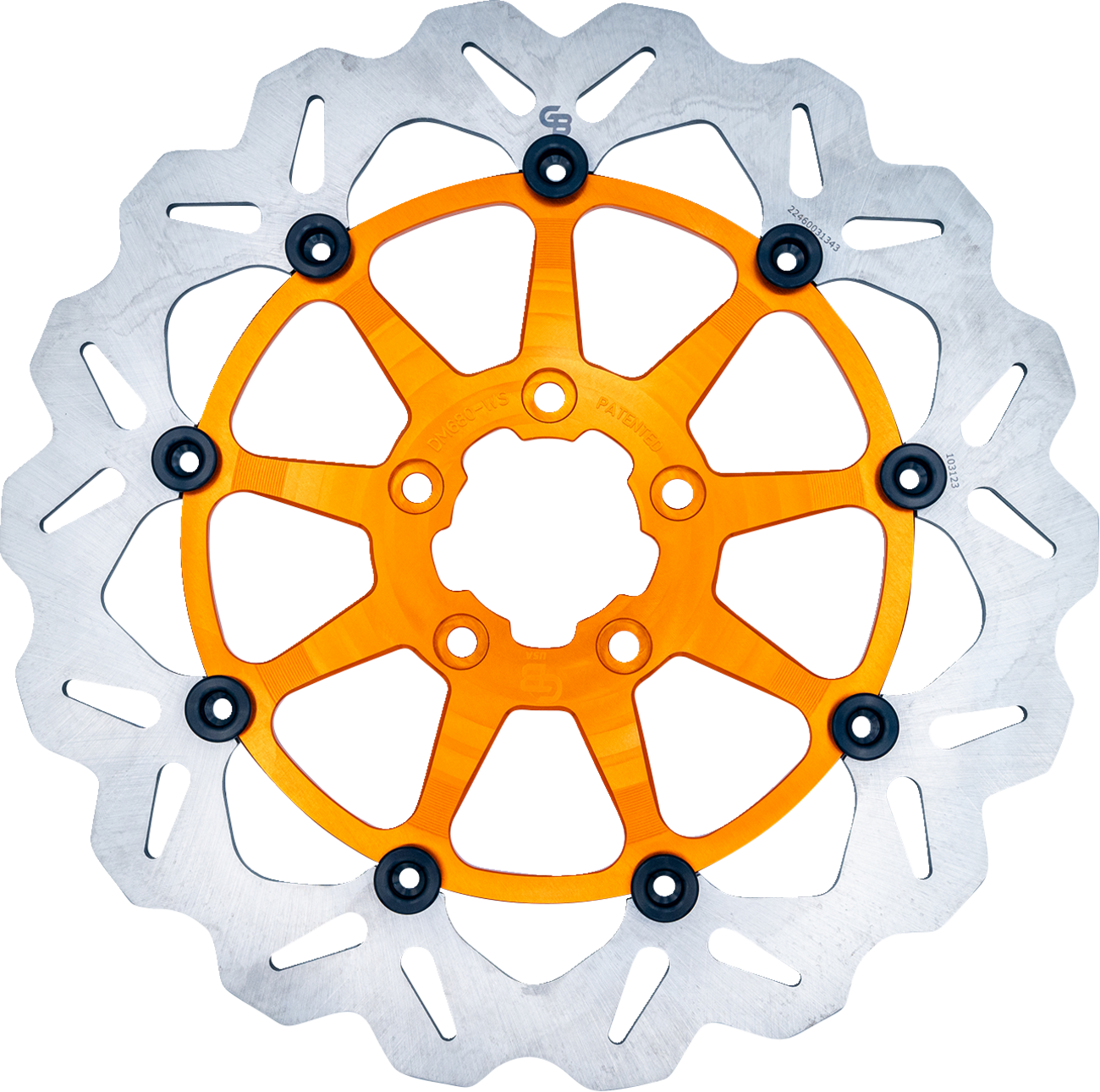 Gbrakes Brake Rotor - Front - Orange