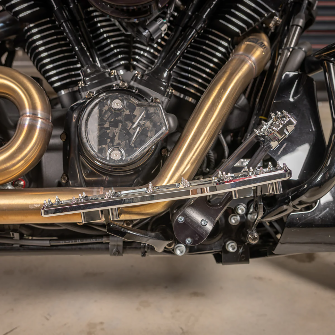 Thrashin supply co. Aggressor Brake Pedal - Chrome - Touring
