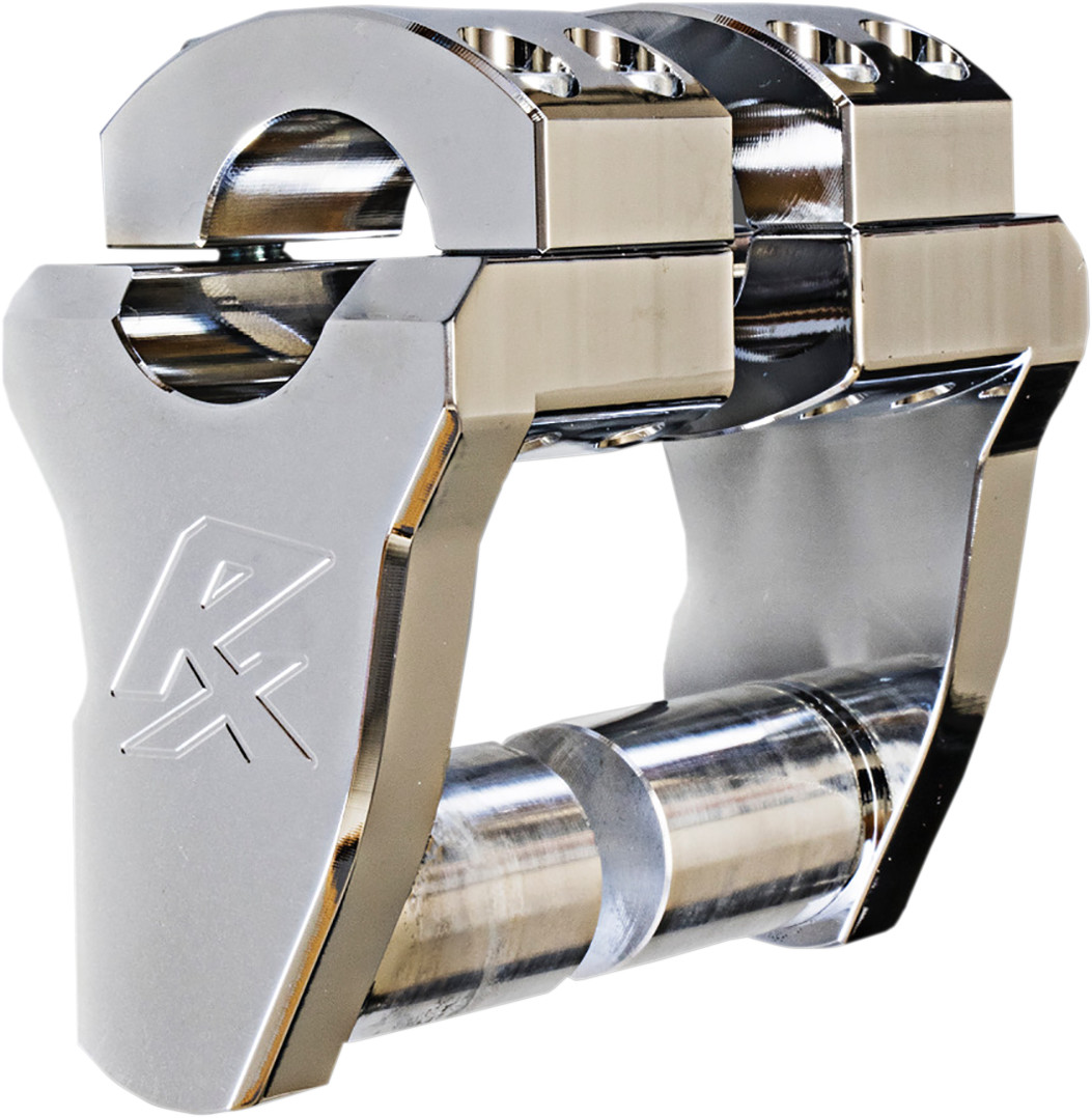Rox speed fx Patriot Series Pivoting Handlebar Risers - 2" - Chrome Harley Davidson