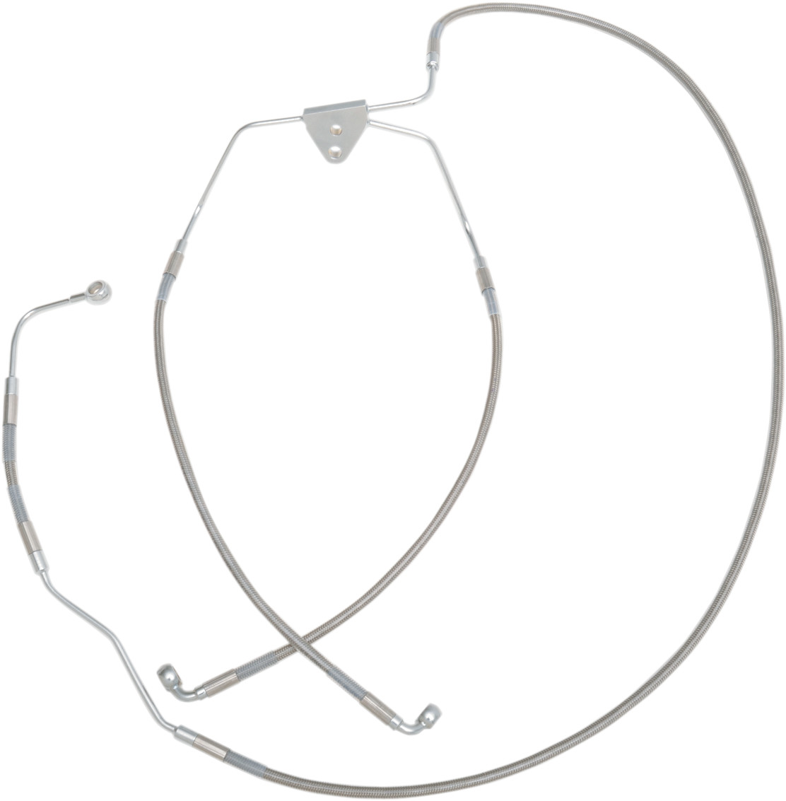 Drag specialties Brake Line - Front (Lower/Mid) - Stainless Steel Harley Davidson