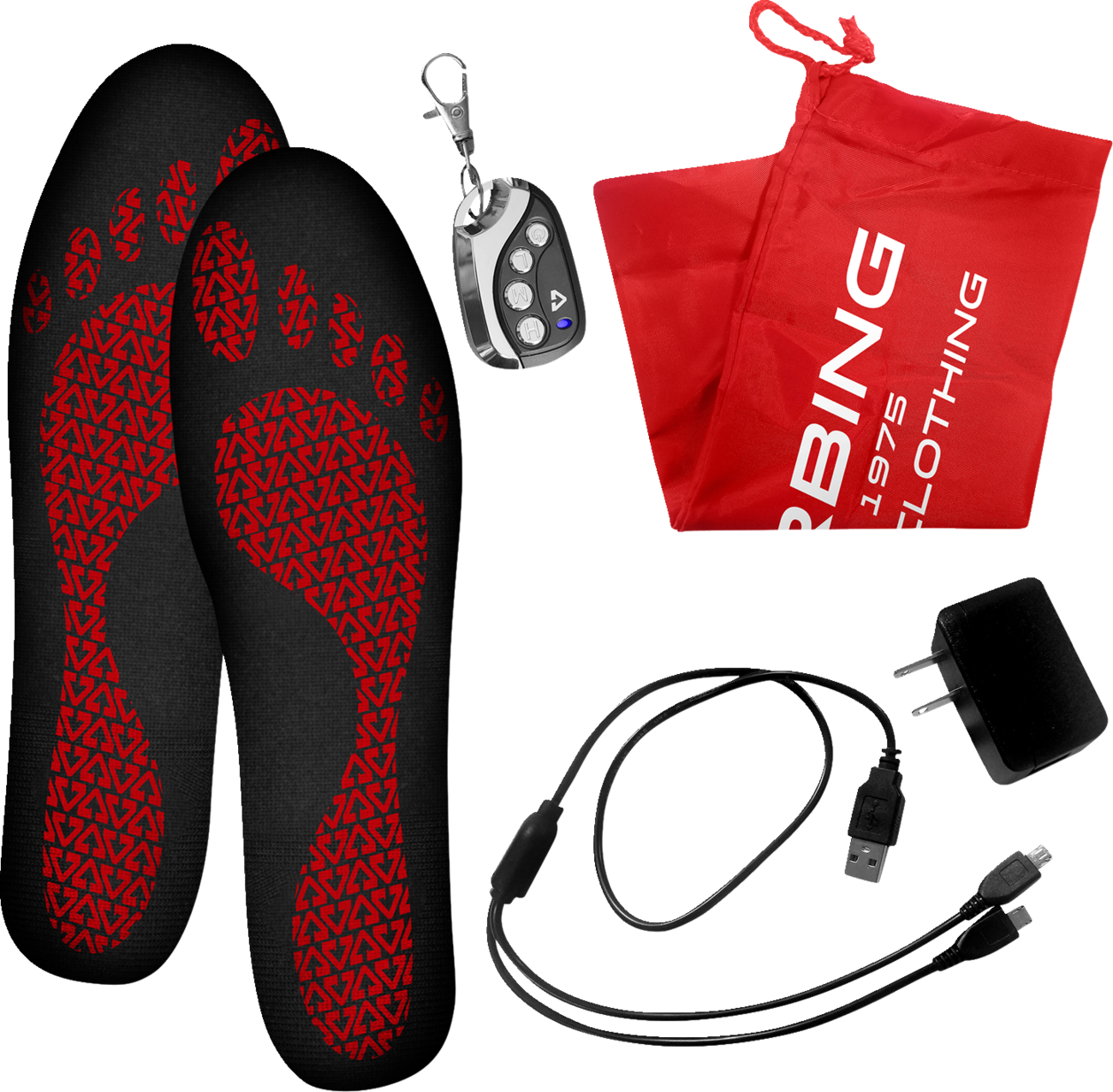 3V Rechargeable Heated Insoles with Remote