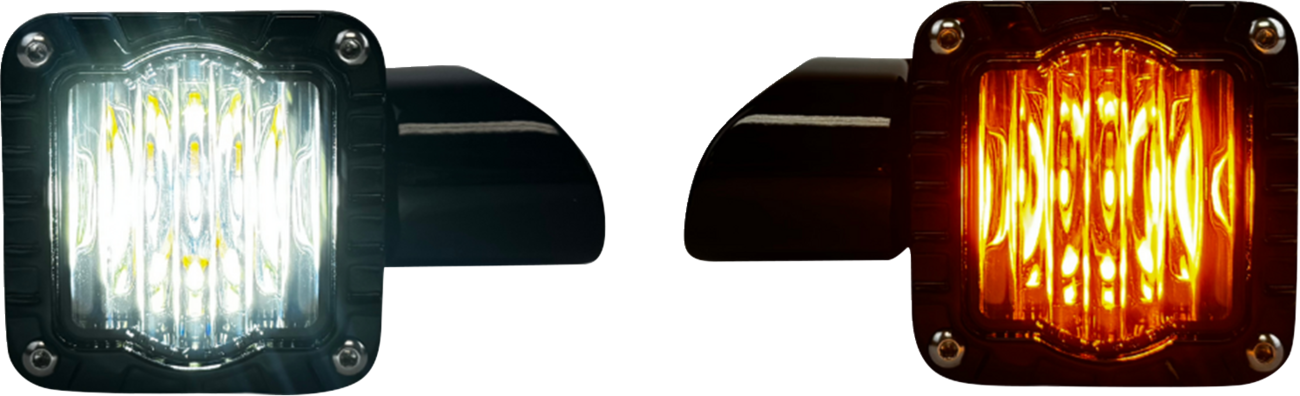 Shark Demon™ High-Performance LED Front Turn Signals with White Run Light