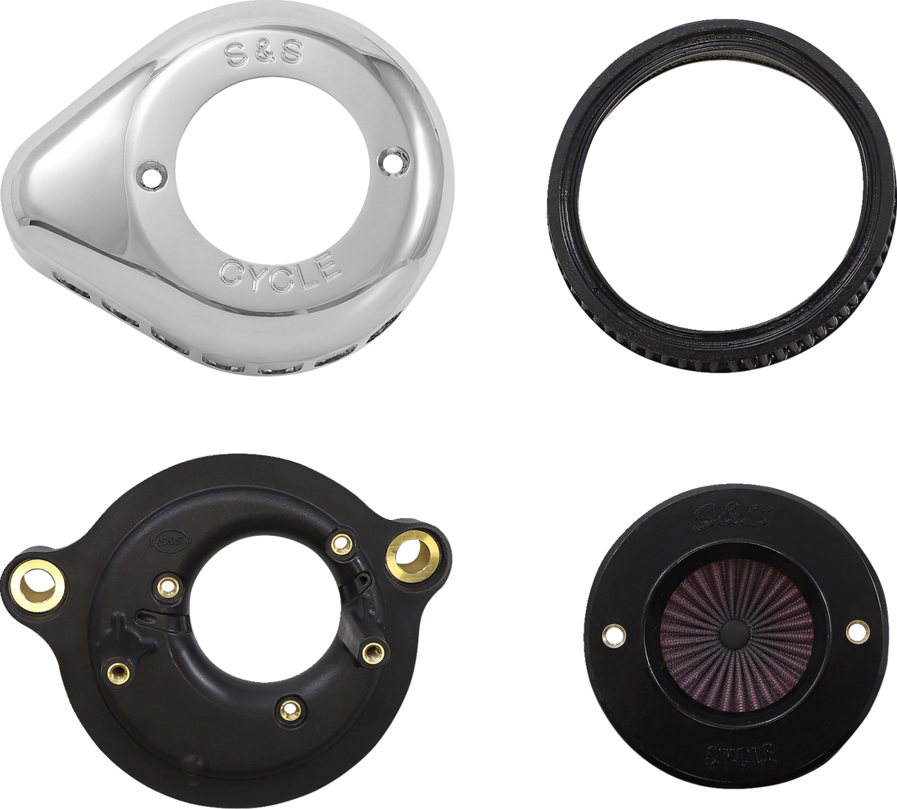 S&S Cycle Teardrop Air Stinger Air Cleaner Kit For Harley Milwaukee-Eight 2017-2025