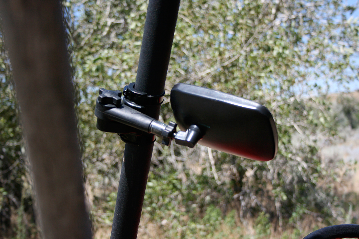 Atv-tek Mirror - Clearview - Side View - Breakaway - Rectangle - Black
