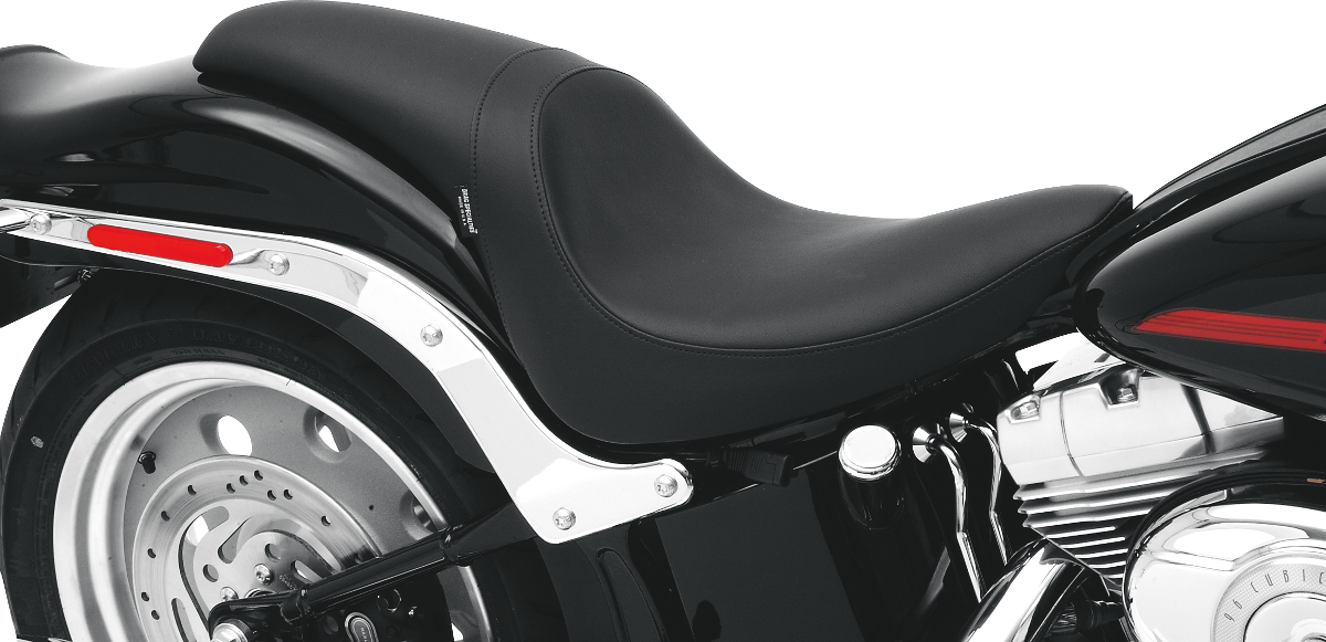 Drag Specialties Black Leather Predator Seat for 06-17 Harley Softail ...