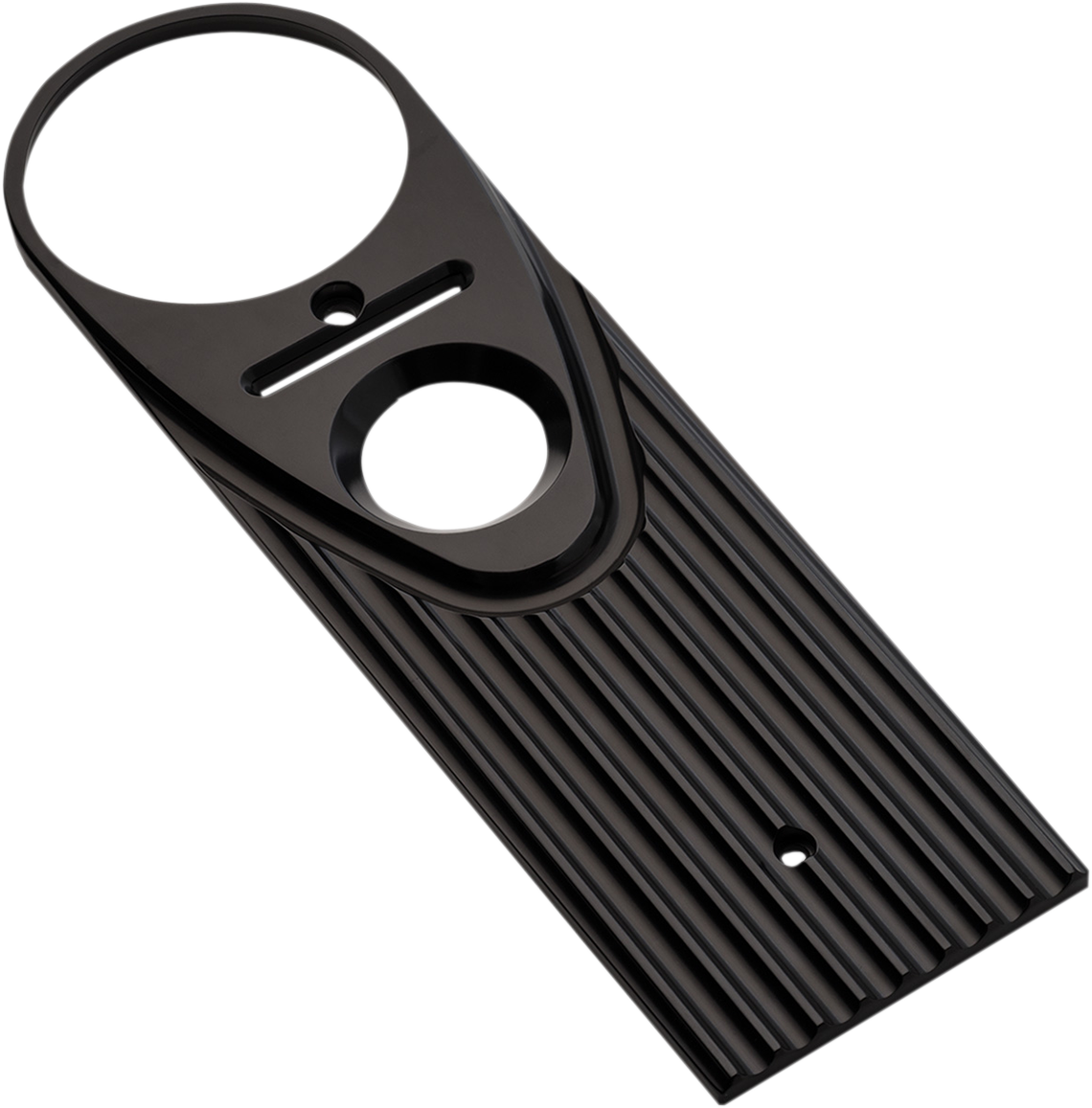 Joker machine Road King Dash Panel - Finned - Black Anodized Harley Davidson