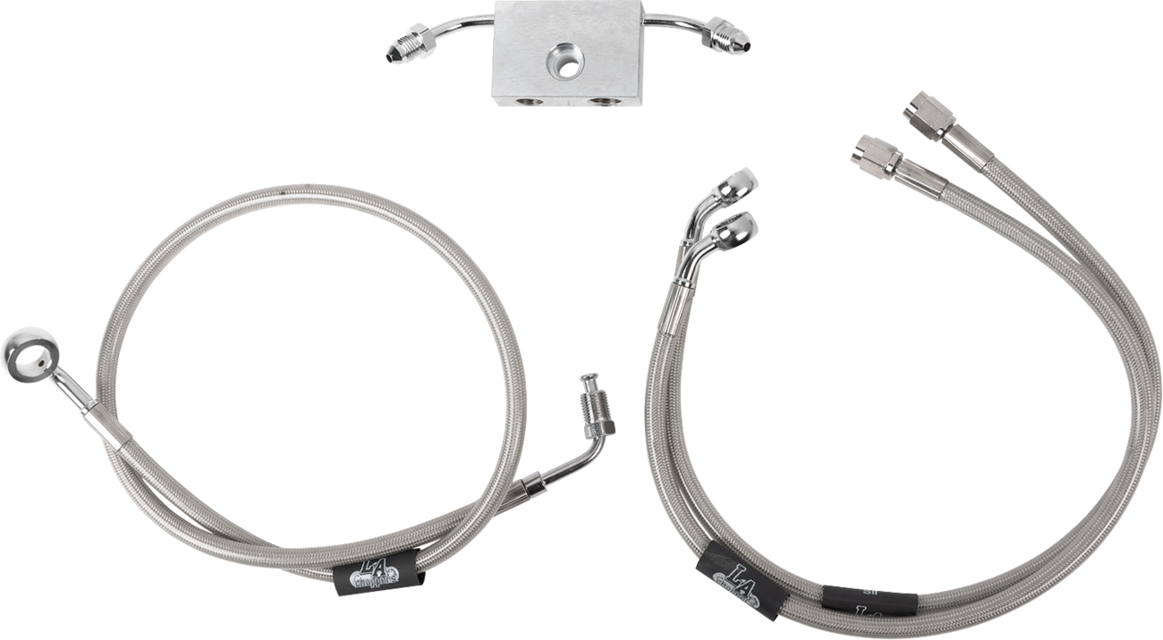 LA CHOPPERS Stainless Steel Brake Line Kit