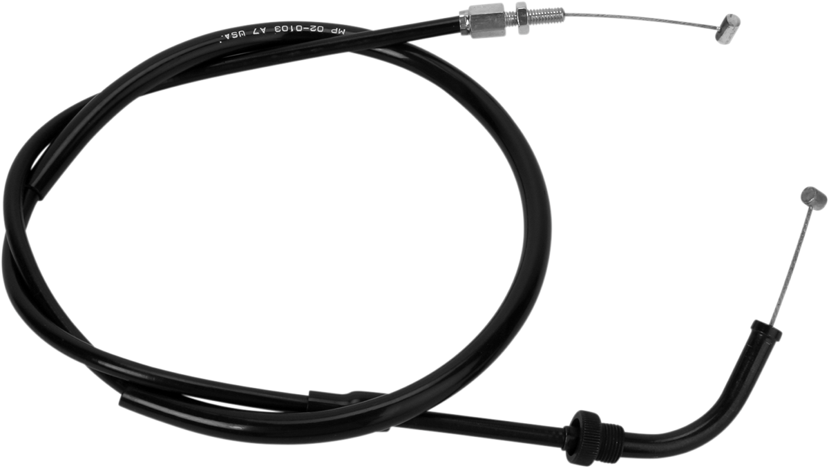 Black Vinyl Throttle Cable