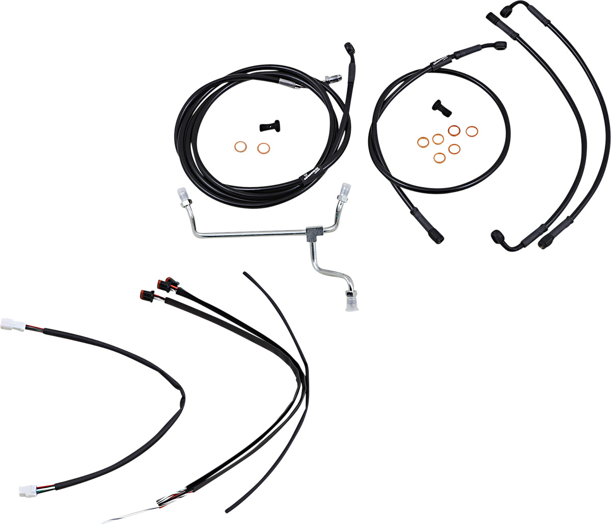 Burly Handlebar Cable Installation Kit For Harley Road King / Glide 2017-2020