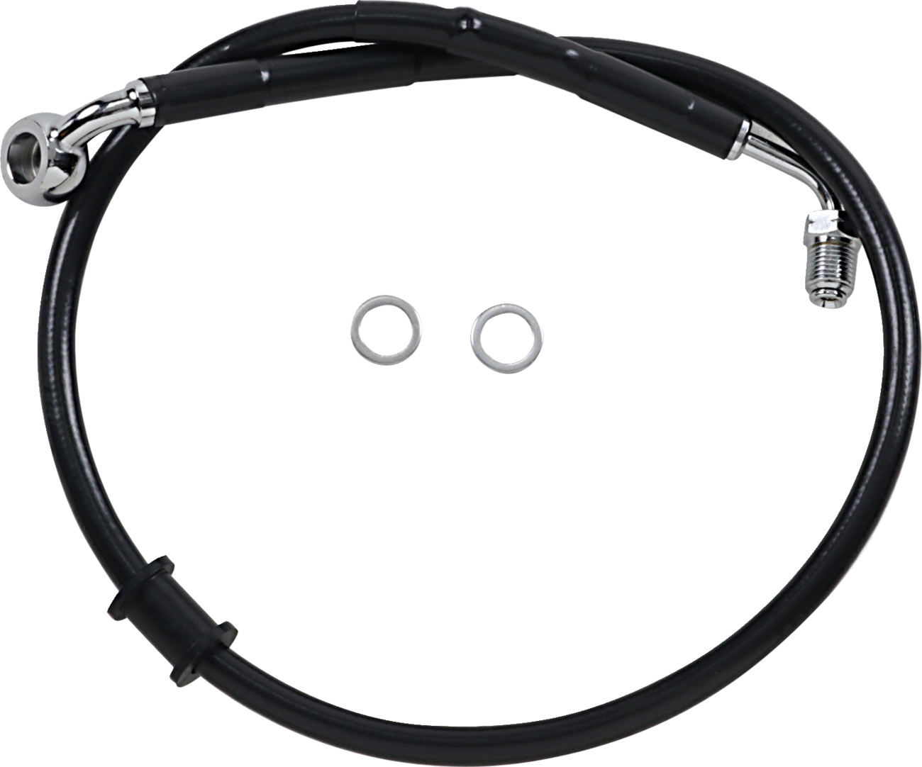 Drag specialties Brake Line - +2" - Black - '18-'21 Softail Harley Davidson