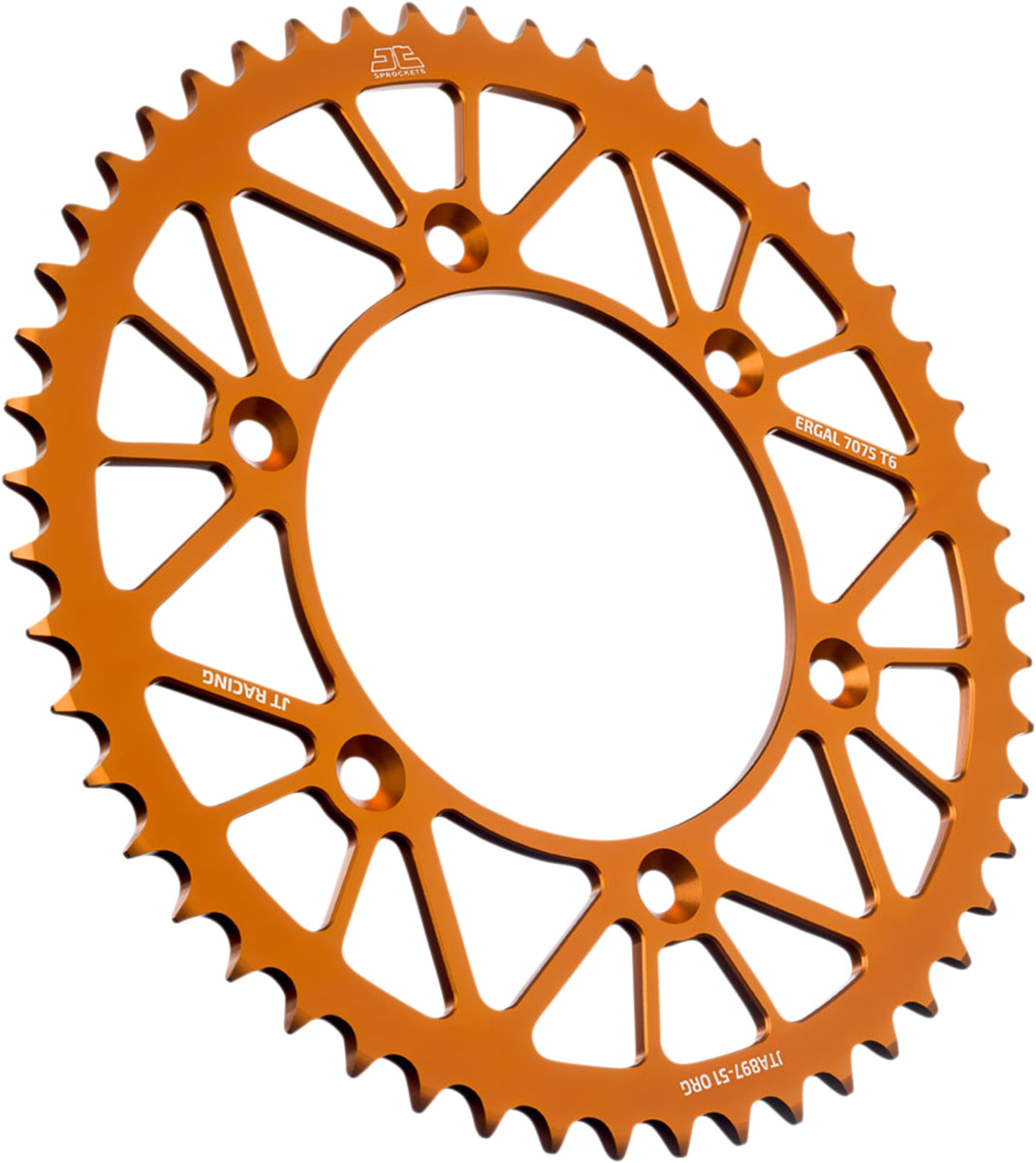 JT Sprockets 42 Tooth RaceLite Aluminum Race Rear Sprocket 42T for KTM 200/390 Duke, RC 390 & Husqvarna Svartpilen/Vitpilen 401 2013-2024 JTA890.42ORG - Orange