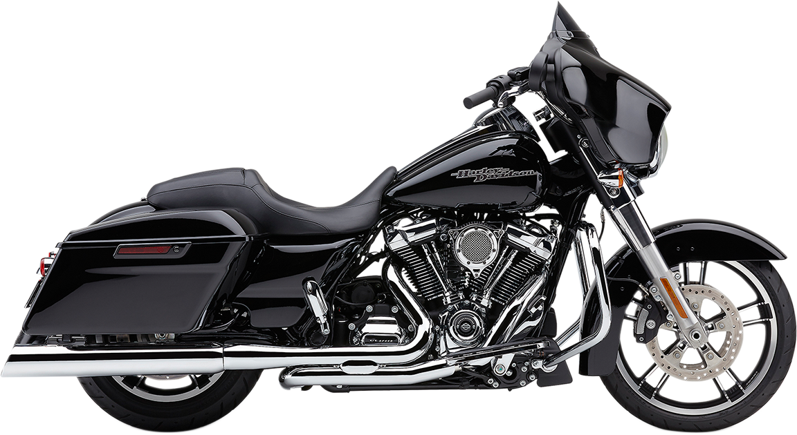 Cobra 909 Uppercut Mufflers for '95-'16 FL - Chrome Harley Davidson