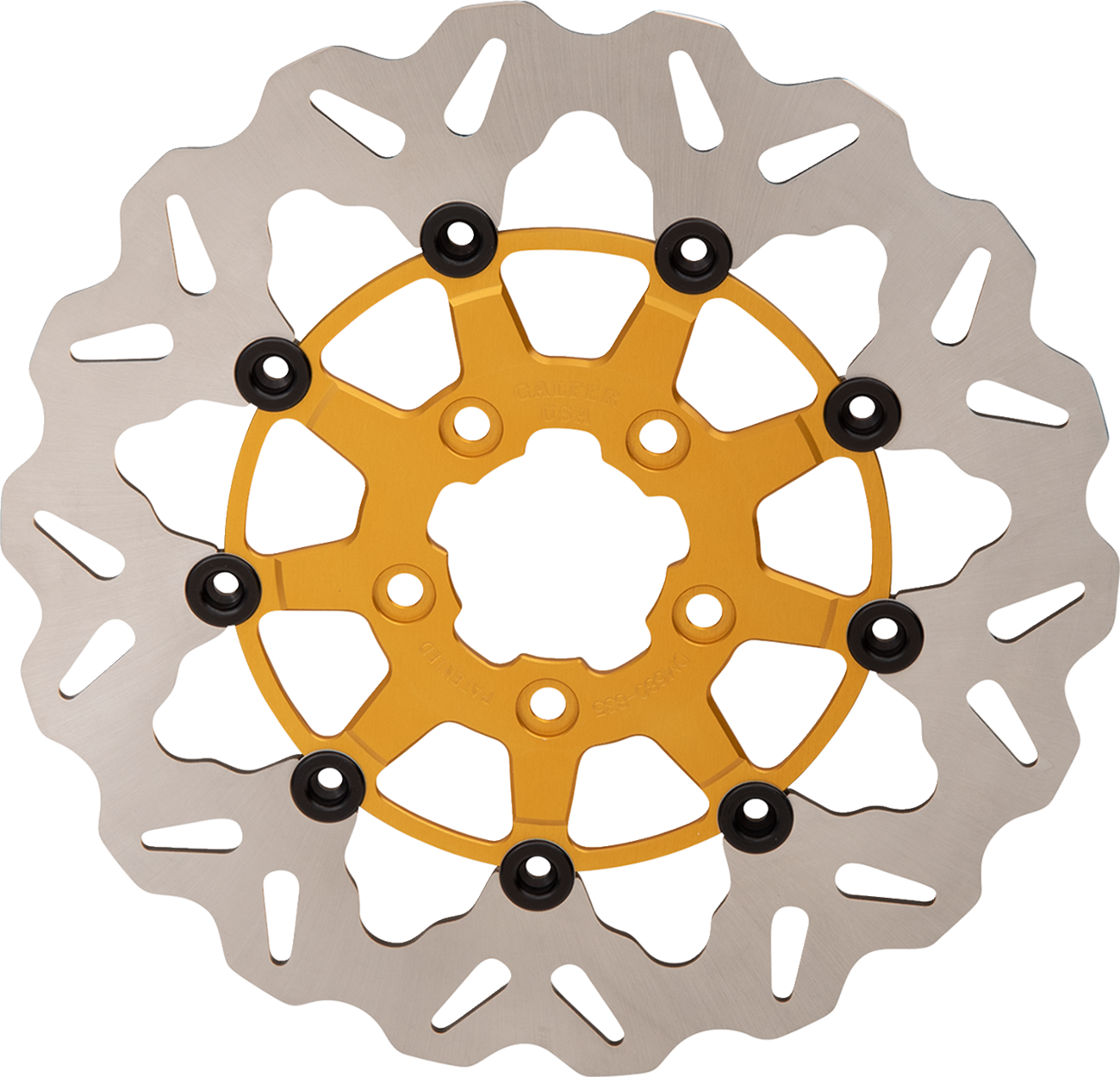 Gbrakes Front Wave® Rotor - Gold Center Harley Davidson