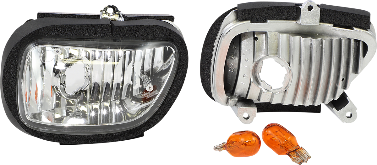 Parts unlimited Clear Mirror Turn Signal Lens - GL1800 2006-2017 Honda GL1800HP Gold Wing Audio/Comfort / 2001-2011 Honda GL1800 Gold Wing / 2007-2008 Honda GL1800HPN Gold Wing Audio/Comfort/Navi
