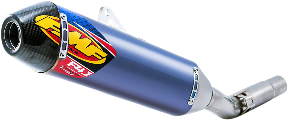 FMF Factory 4.1 RCT Anodized Titanium Silencer with Carbon End Cap