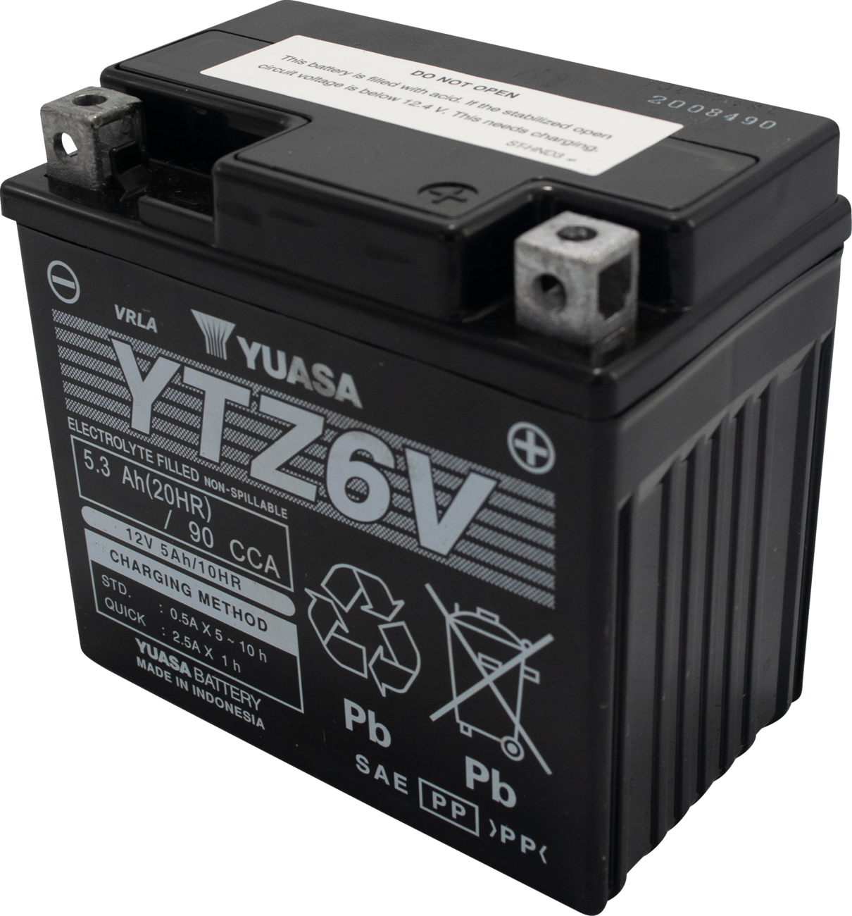 Yuasa Battery - YTZ6V 2022-2024 BMW CE 04 / 2020-2024 Kawasaki KLX300R