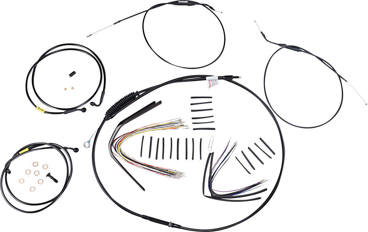Burly Handlebar Cable Installation Kit For Harley Fat Bob 2008-2011