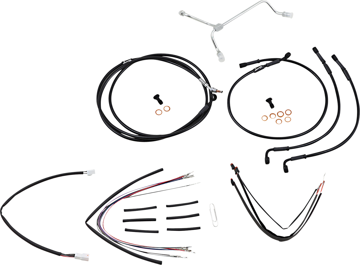 Burly Handlebar Cable Installation Kit For Harley w/ ABS