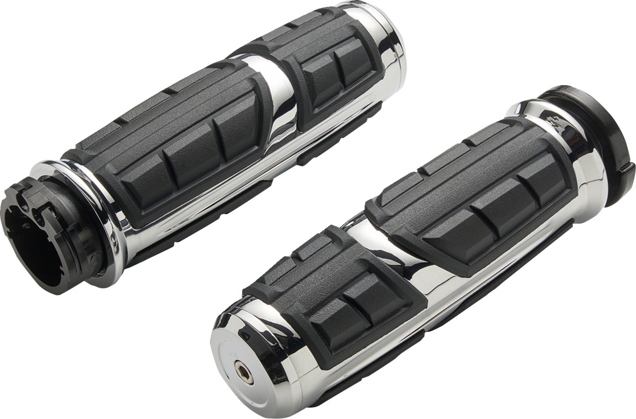 Ciro Chicane Grips For Harley With Dual Cable Throttle