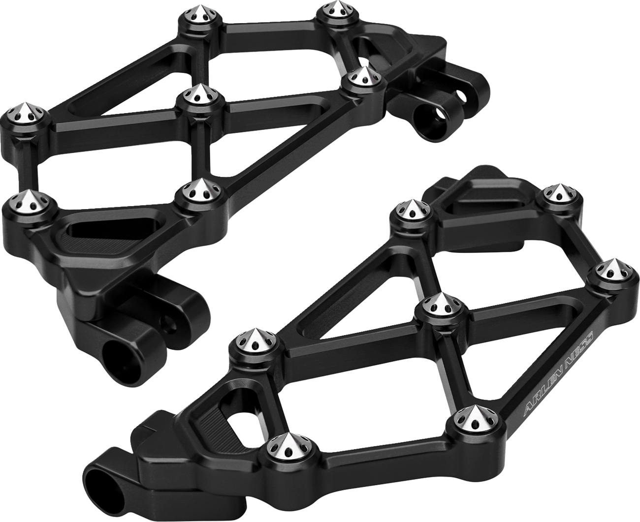 Arlen ness Mini Diamond Floorboards - Driver - Black - FLT Harley Davidson